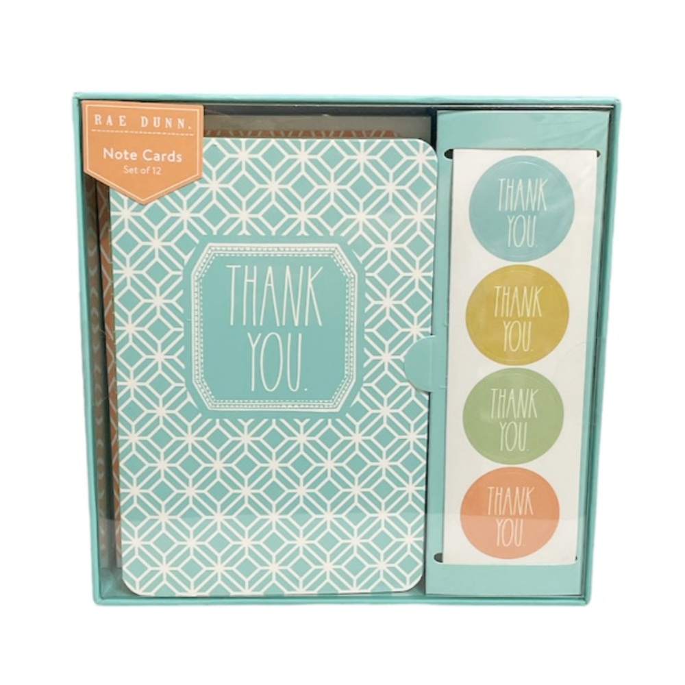 NEW Rae Dunn THANK YOU Notecard Set